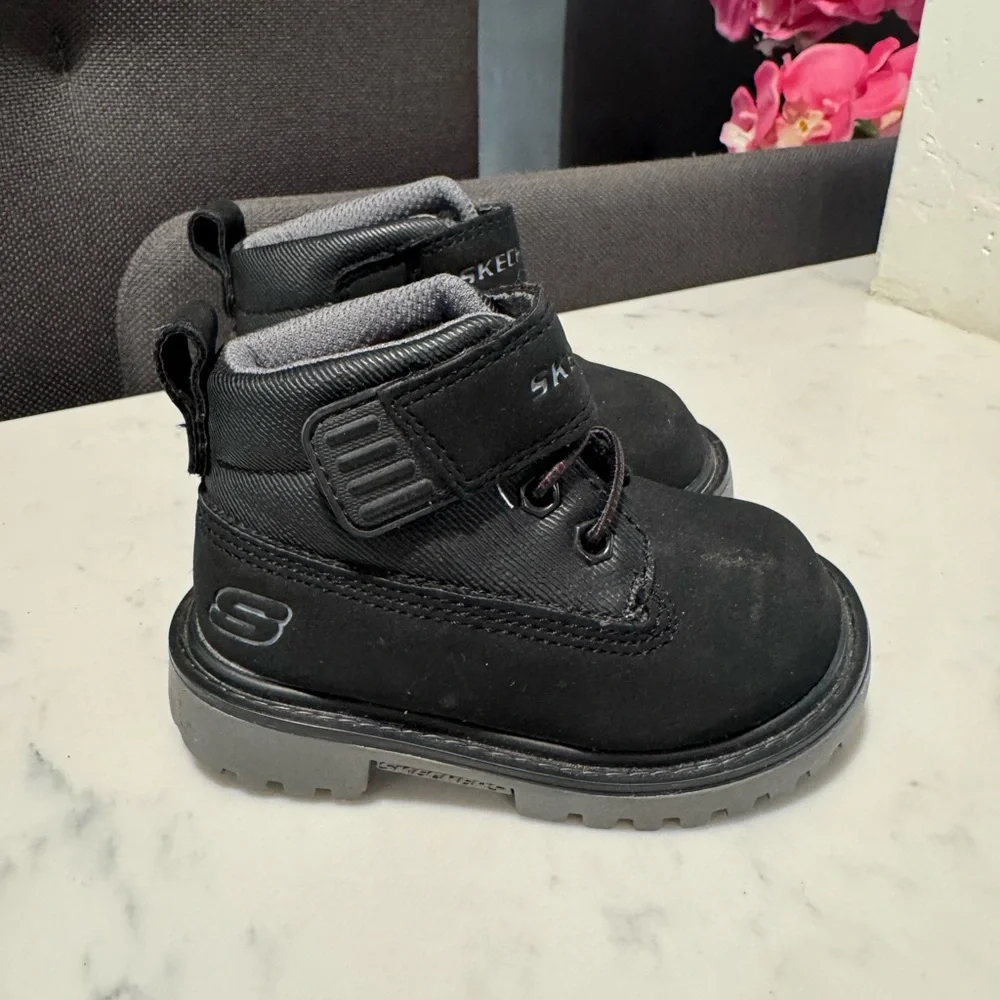 Skechers Kids Black Boot